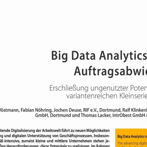 Big Data Analytics in Order Management